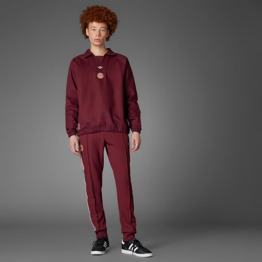 Adidas FC Bayern München Terrace Icons Drill Shirt Bordeaux- Heren Bordeaux - Foto 4