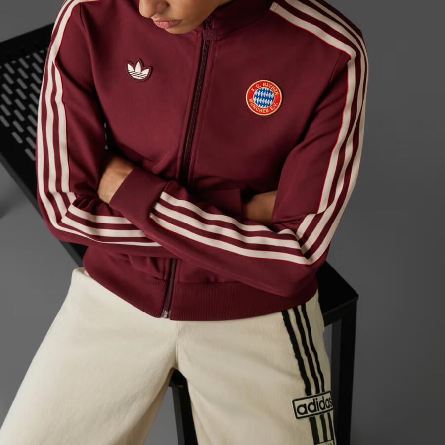 Adidas FC Bayern München Terrace Icons Sportjack Bordeaux- Dames Bordeaux - Foto 2
