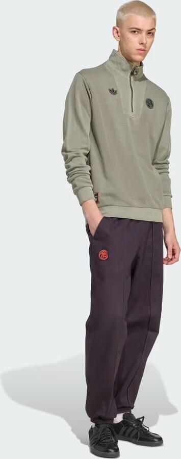Adidas FC Bayern München Terrace Icons Sweater met Halflange Rits - Foto 6