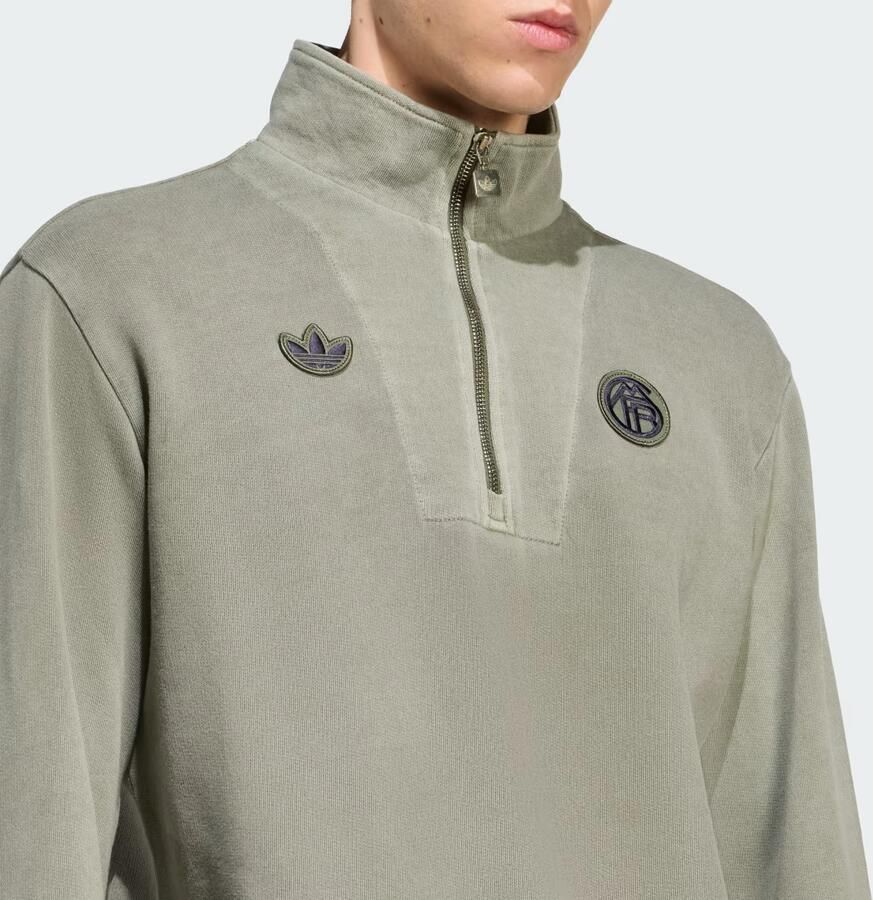 Adidas FC Bayern München Terrace Icons Sweater met Halflange Rits - Foto 2