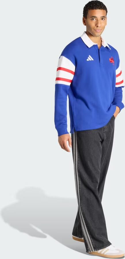 Adidas FFR Heritage Polo-FFR Rugby Poloshirt (LANGE MOUWEN) - Foto 5