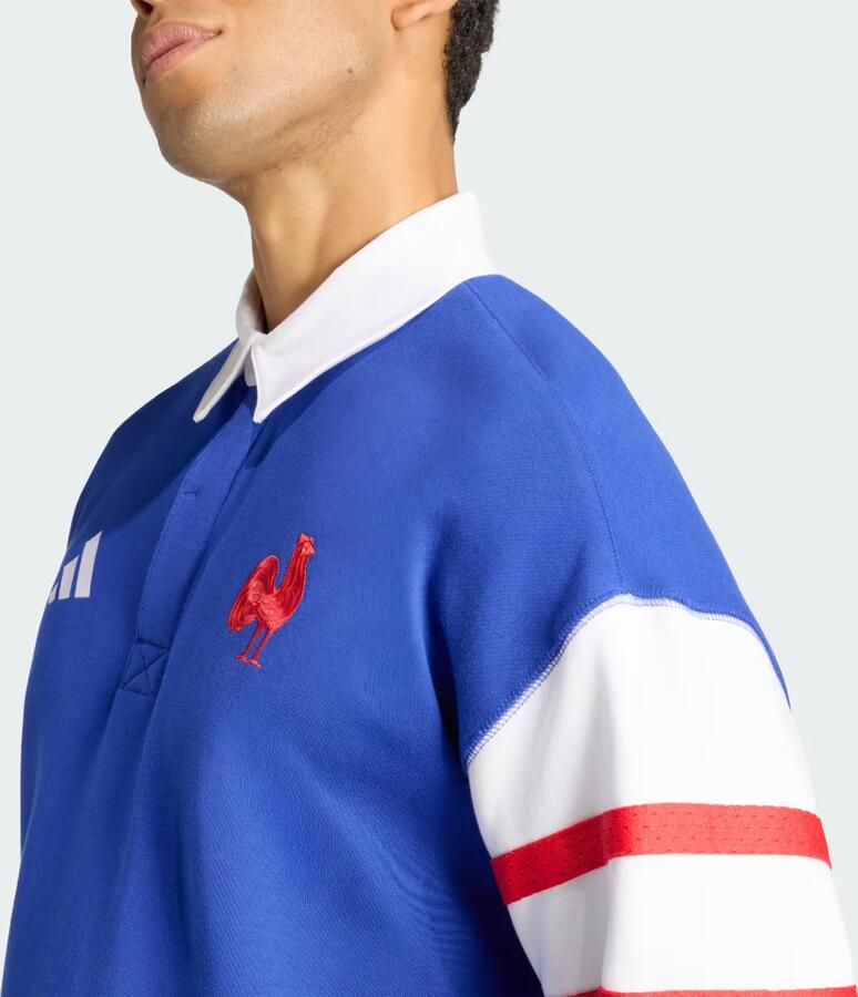 Adidas FFR Heritage Polo-FFR Rugby Poloshirt (LANGE MOUWEN) - Foto 3