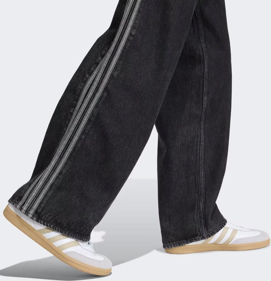 Adidas Originals Wide leg jeans van puur katoen met logodetail - Foto 5