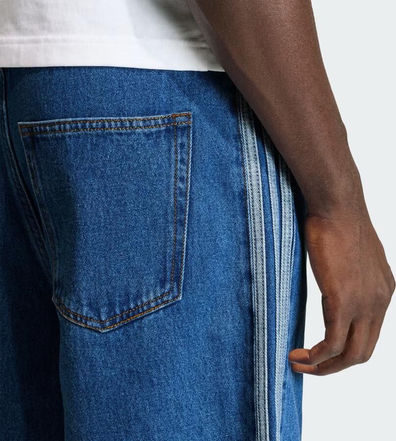 Adidas Originals Firebird Denim Shorts Blauw- Heren Blauw - Foto 3