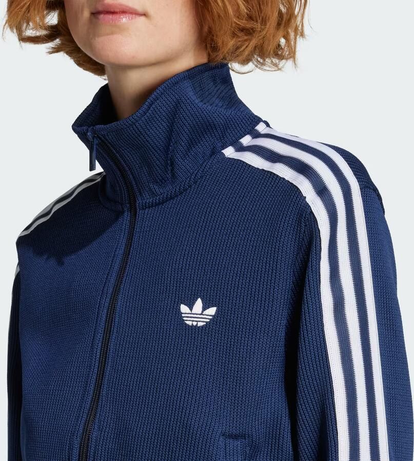 Adidas Originals Knit Firebird Track Top Blauw- Dames Blauw - Foto 3