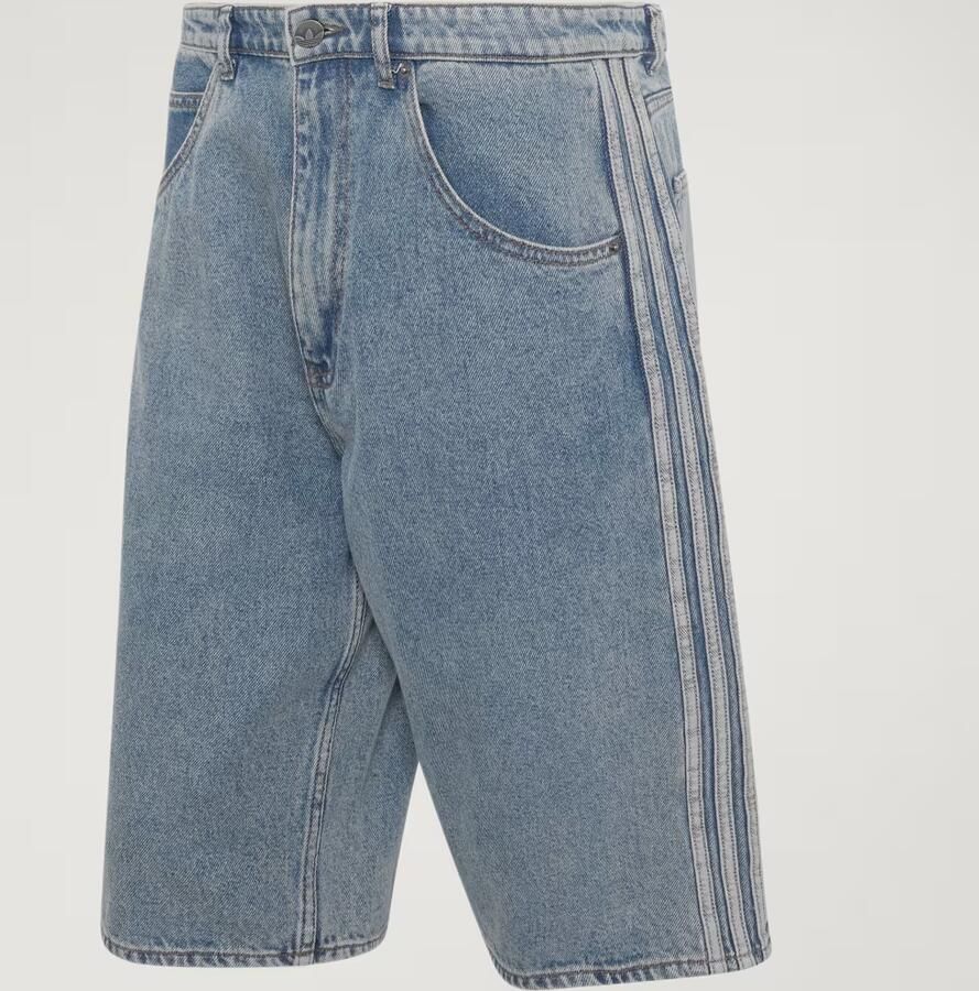 Adidas FIREBIRD ADICOLOR MID-RISE STRAIGHT LEG DENIM JORT - Foto 4