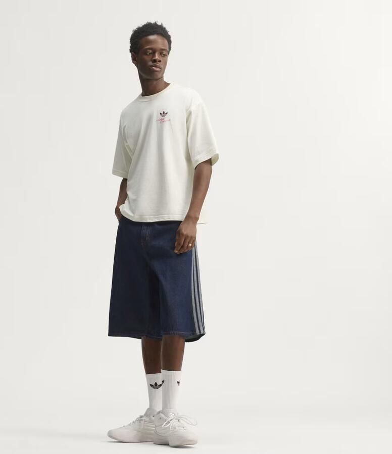 Adidas Originals regular fit korte jeans van puur katoen model 'FIREBIRD SHRT'