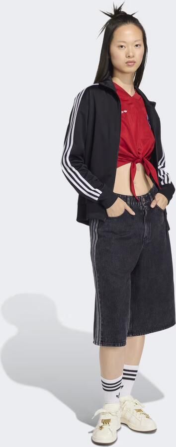 Adidas Originals 3-stripes Denim Jorts Zwart- Dames Zwart - Foto 6