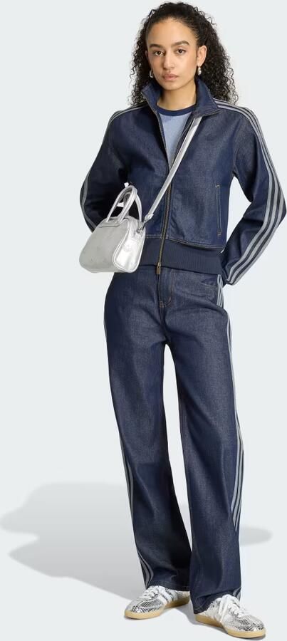 Adidas Originals Denim Firebird Track Top Blauw- Dames Blauw - Foto 6