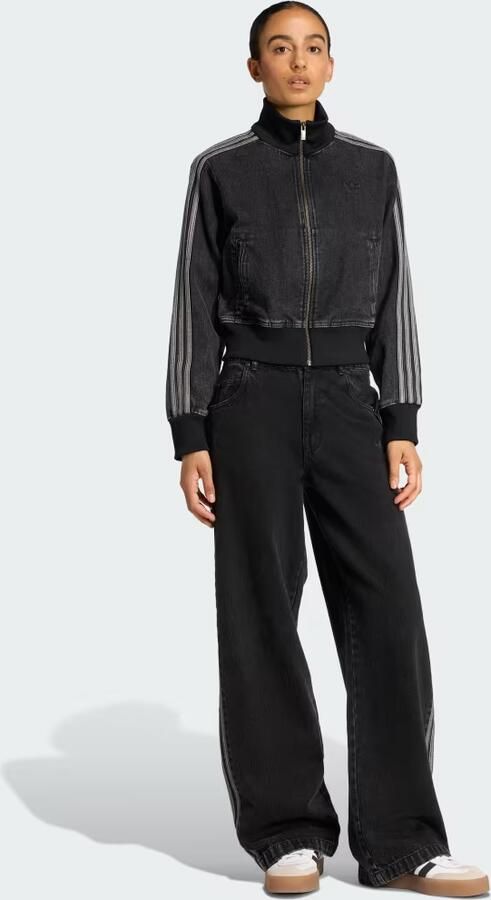 Adidas Originals Denim Firebird Track Top Zwart- Dames Zwart - Foto 6