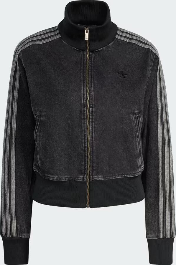 Adidas Originals Denim Firebird Track Top Zwart- Dames Zwart - Foto 4