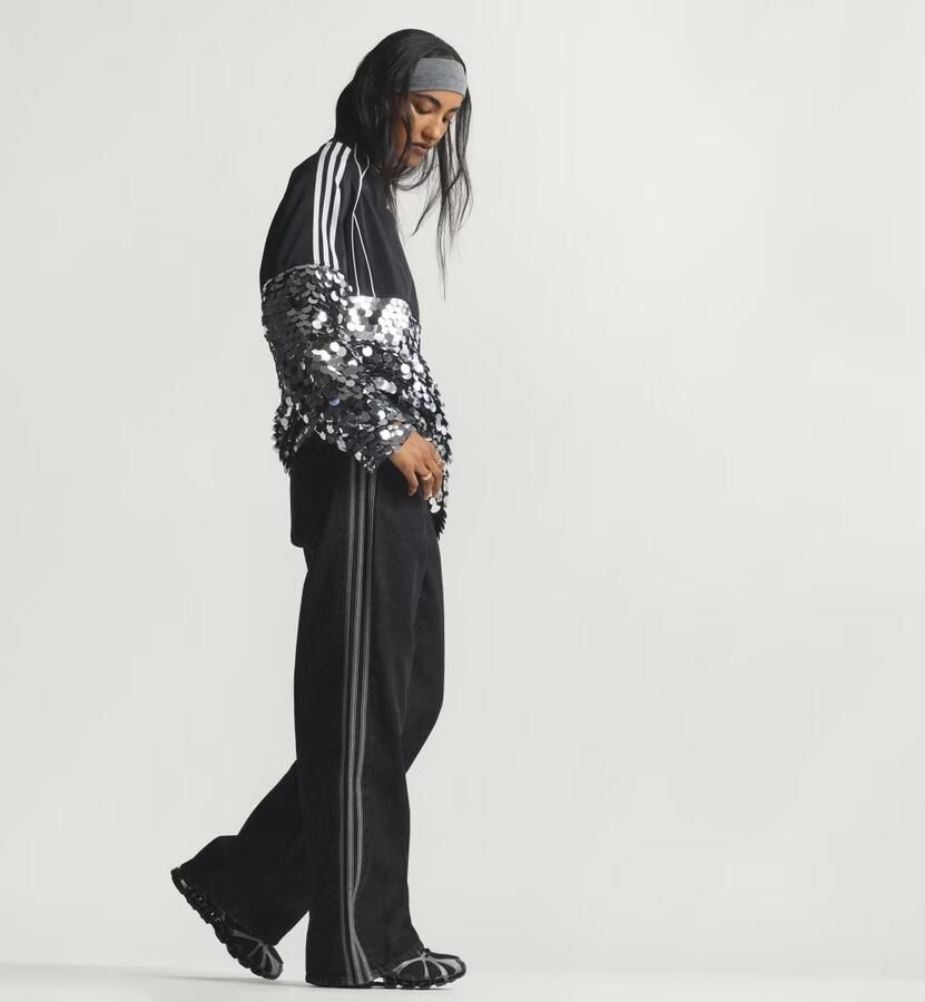 Adidas Originals Denim Firebird Track Pants Zwart- Dames Zwart - Foto 5