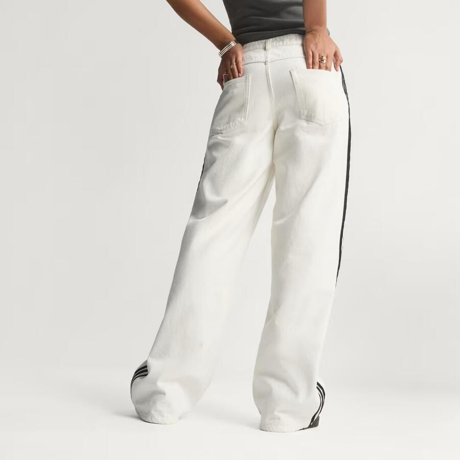 Adidas Originals Denim Firebird Track Pants Wit- Dames Wit - Foto 2