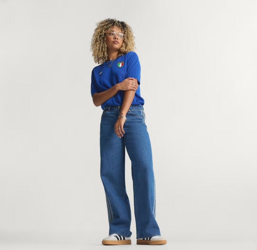 Adidas Originals Denim Firebird Track Pants Blauw- Dames Blauw - Foto 3