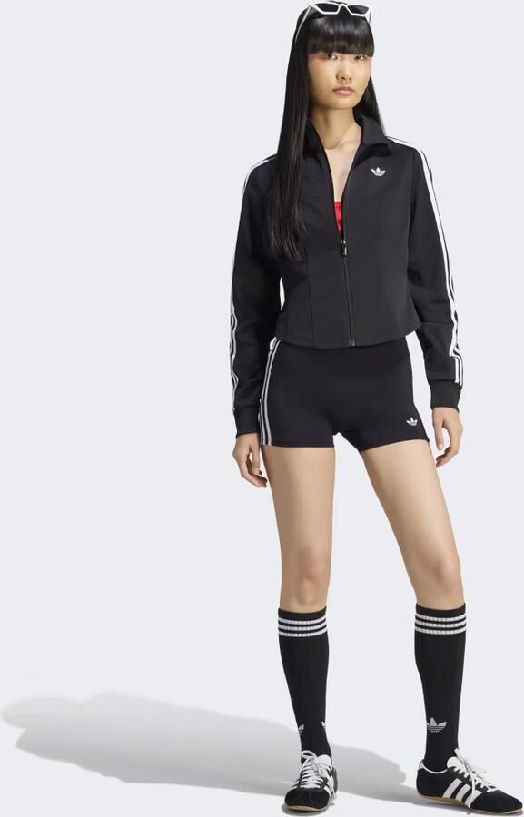 Adidas Originals Slim fit sweatjack met gestikt logo model 'FIREBRID CORSET' - Foto 6