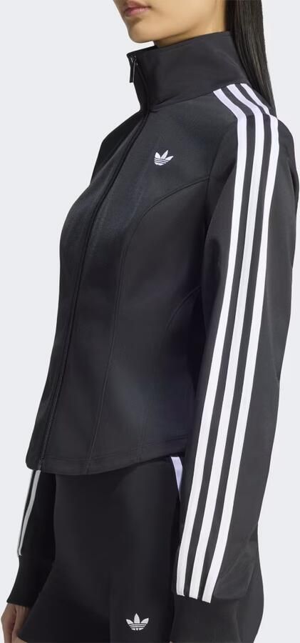 Adidas Originals Slim fit sweatjack met gestikt logo model 'FIREBRID CORSET' - Foto 8