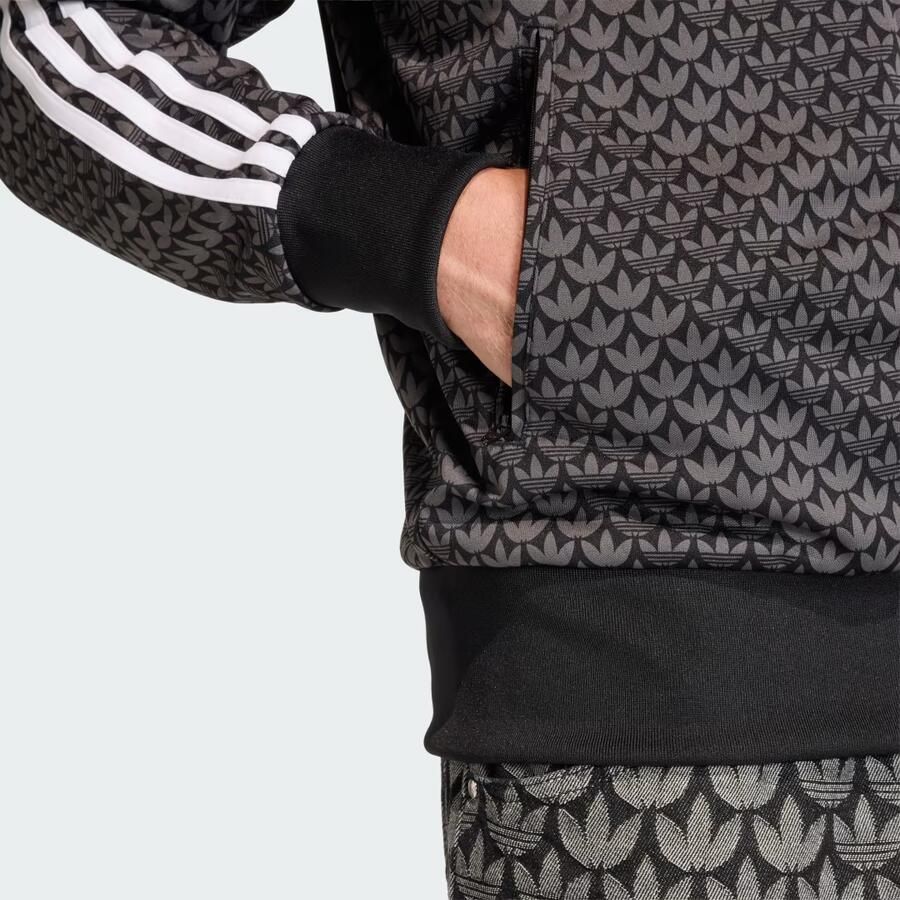 Adidas Originals sweatjack met opstaande kraag model “Firebird”