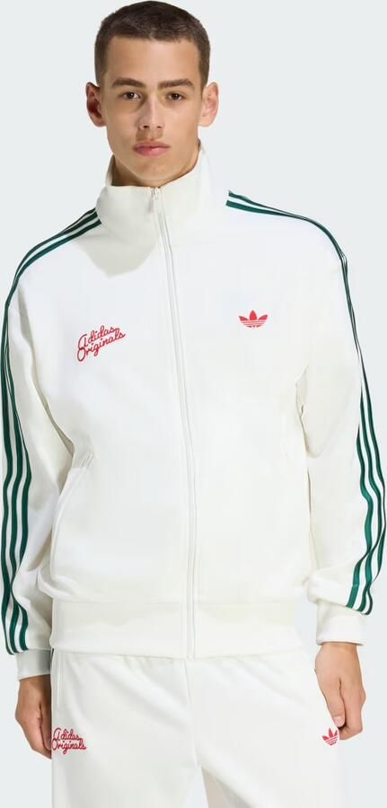 Adidas Originals Sweatjack met gestikt logo en opstaande kraag - Foto 4