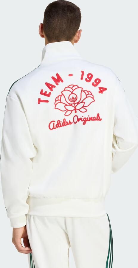 Adidas Originals Sweatjack met gestikt logo en opstaande kraag - Foto 6