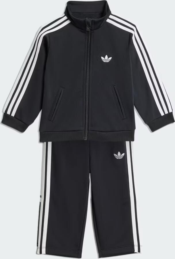 Adidas Originals Firebird trainingspak zwart wit Joggingpak Polyester Opstaande kraag - Foto 1