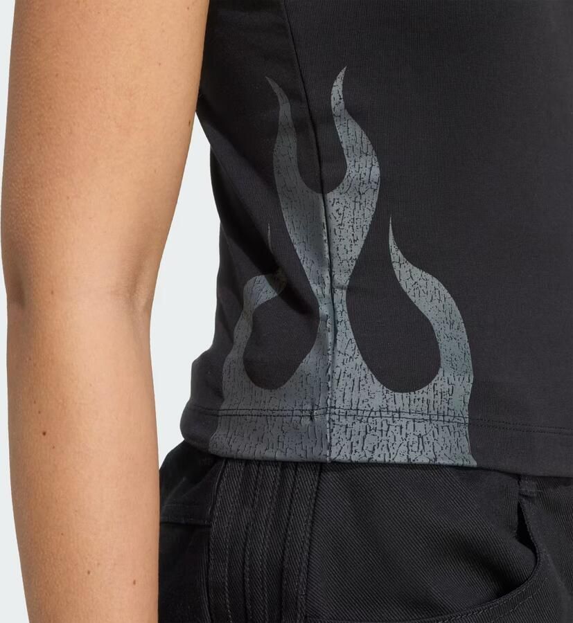 Adidas Originals Tanktop Vlammen Women Tops zwart Maat XS Kleding