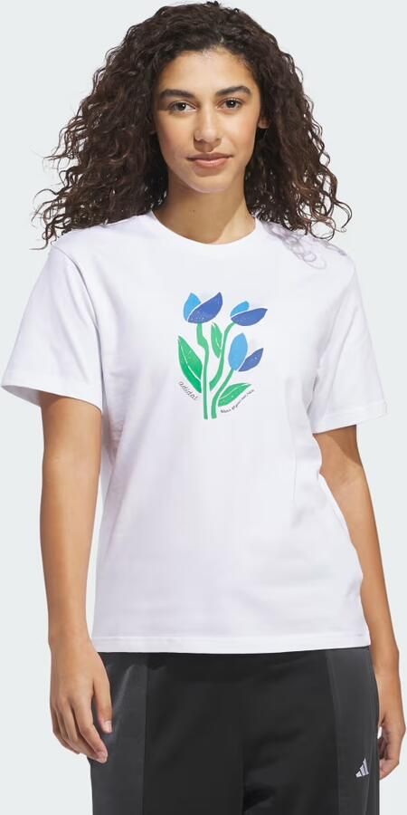 Adidas FLORAL BLOOM AT YOUR OWN PACE GRAPHIC T-SHIRT