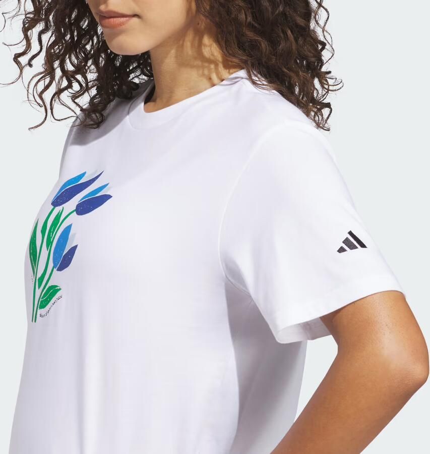 Adidas FLORAL BLOOM AT YOUR OWN PACE GRAPHIC T-SHIRT - Foto 2