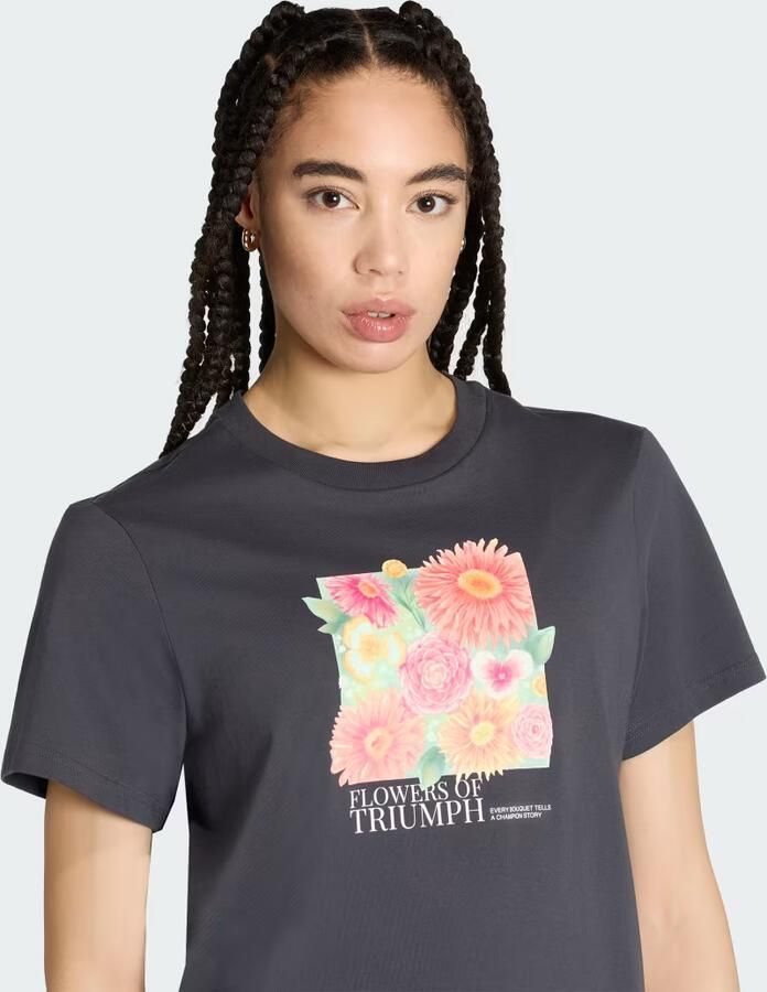 Adidas FLORAL LOOSE GRAPHIC T-SHIRT 2 - Foto 4