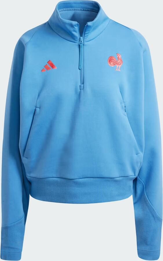 Adidas France Rugby Z.N.E. Travel Sweater met Korte Rits - Foto 5