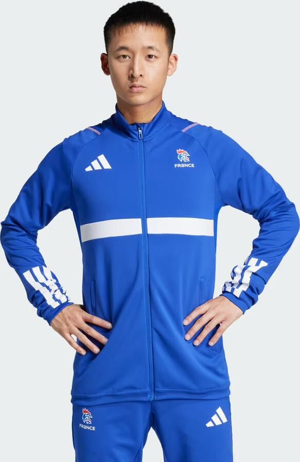 Adidas Frankrijk Handbal Training Jack Blauw- Heren Blauw - Foto 6
