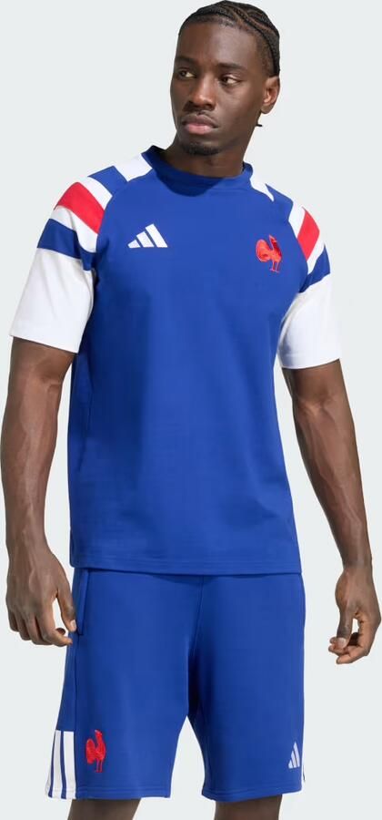 Adidas Frankrijk Rugby Reis-T-shirt Mannen