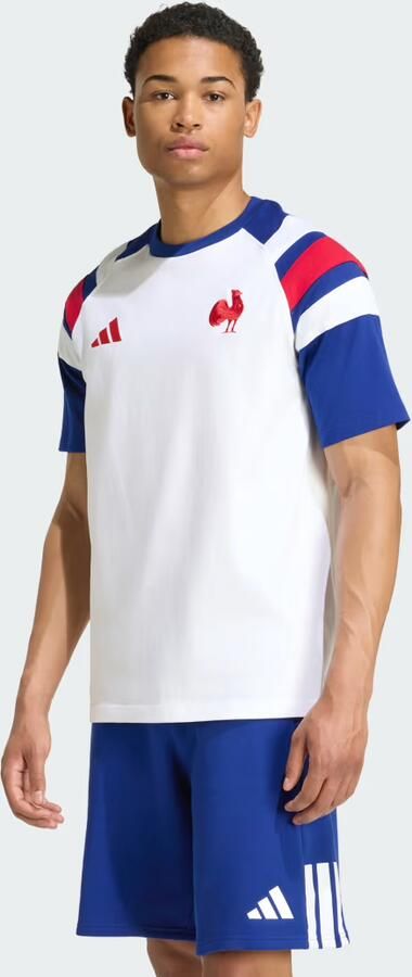 Adidas Frankrijk Rugby Reis-T-shirt Mannen
