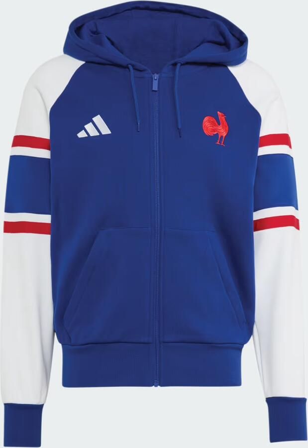 Adidas Frankrijk Rugby Reishoodie met Lange Ritssluiting - Foto 3