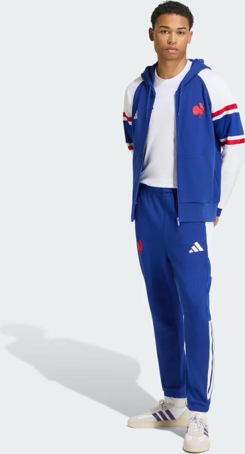 Adidas Frankrijk Rugby Reishoodie met Lange Ritssluiting - Foto 4