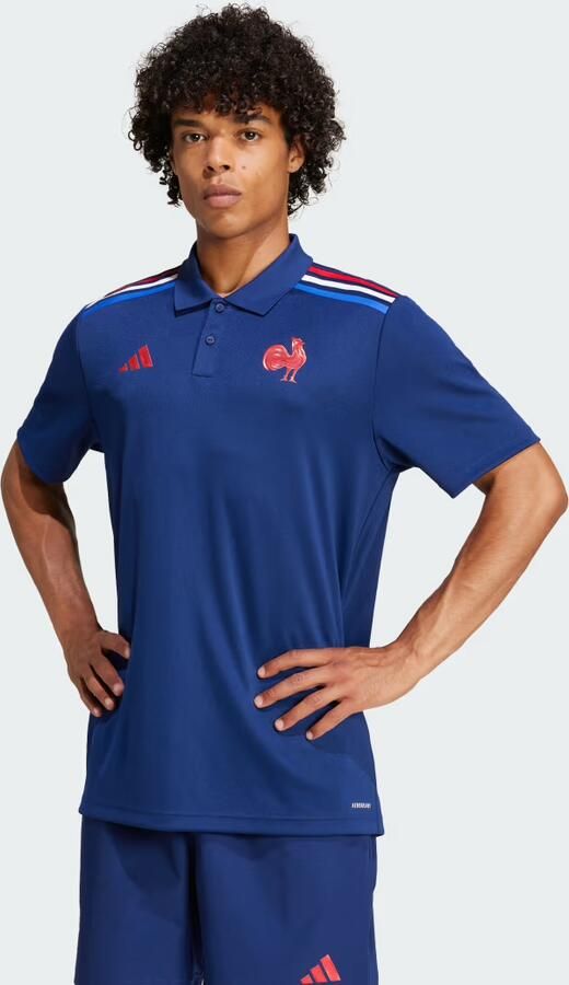 Adidas T-shirt Korte Mouw Polo supporter XV de France 2024 25