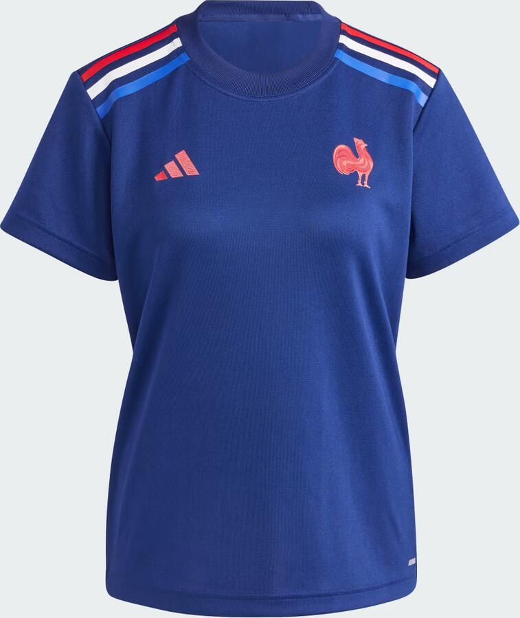 Adidas Frankrijk Rugby Thuis Supporter T-shirt Blauw- Dames Blauw - Foto 2