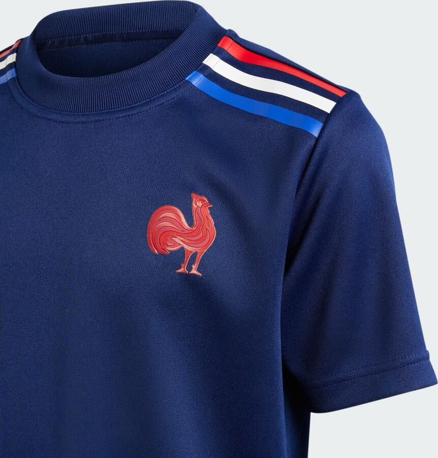 Adidas Frankrijk Rugby Thuis Supporter T-shirt Kids Blauw Kind Blauw - Foto 3