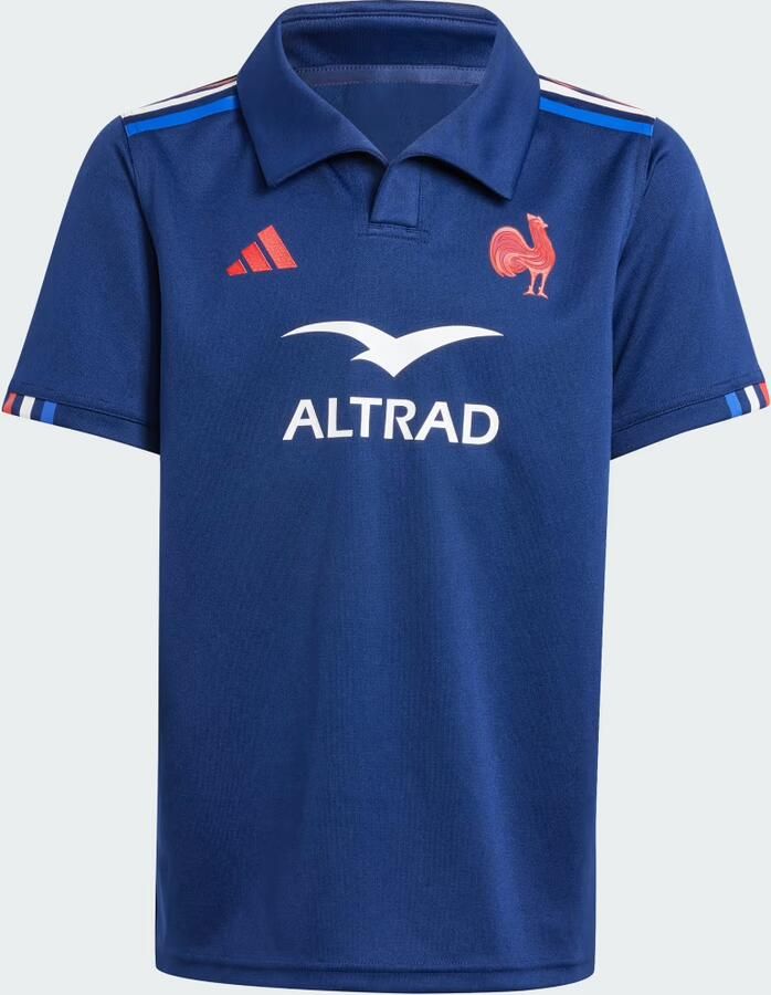 Adidas Frankrijk Rugby Thuisshirt Kids Blauw Kind Blauw - Foto 4