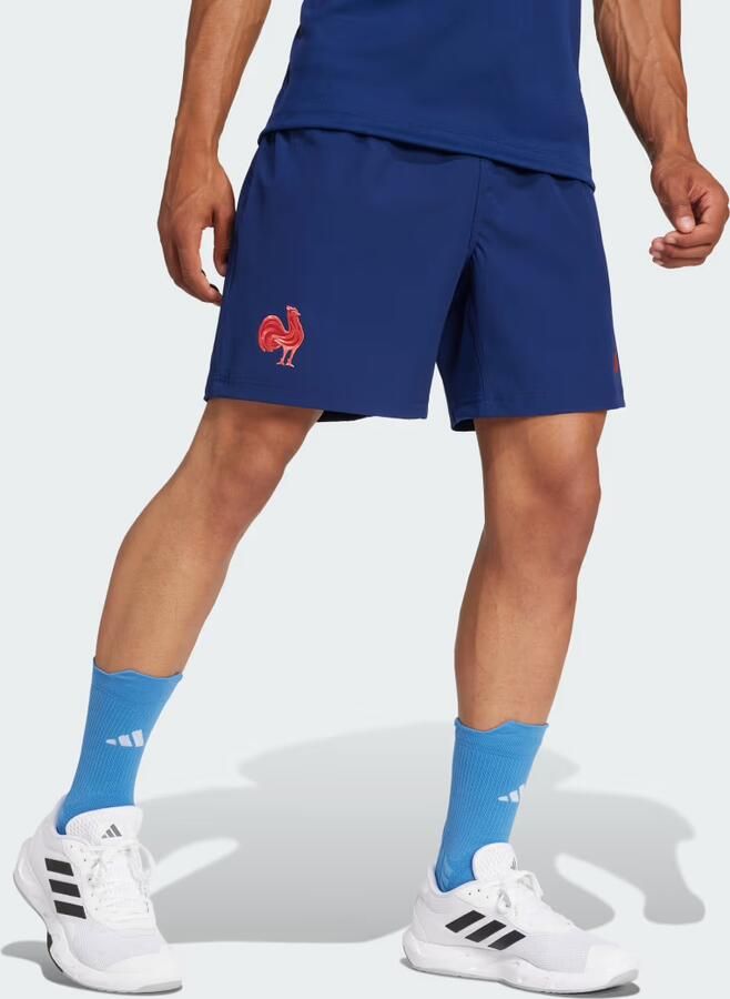 Adidas Korte Broek Short Replica Extérieur XV de France 2024 25 - Foto 5
