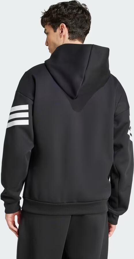 Adidas Future Icons 3-Stripes Hoodie Zwart- Heren Zwart - Foto 9