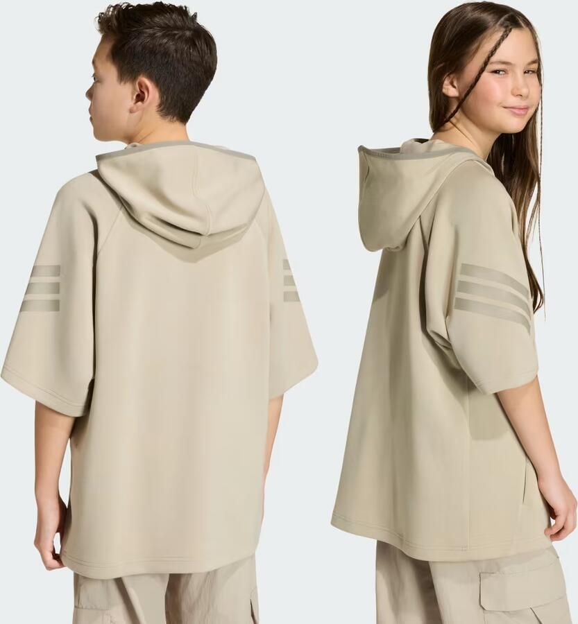 Adidas FUTURE ICONS 3 STRIPES HOODIE MET KORTE MOUWEN - Foto 2