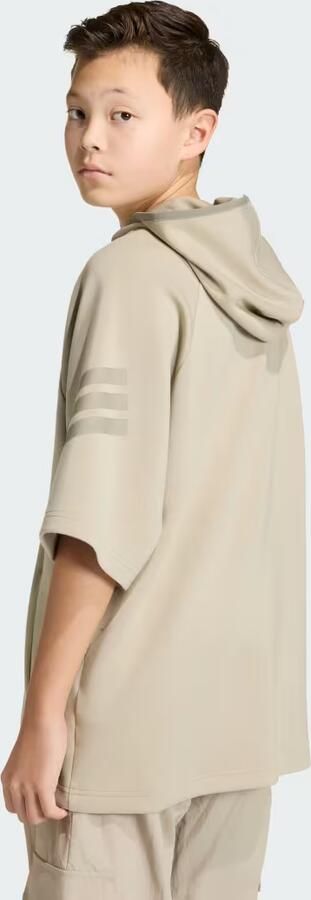 Adidas FUTURE ICONS 3 STRIPES HOODIE MET KORTE MOUWEN - Foto 6