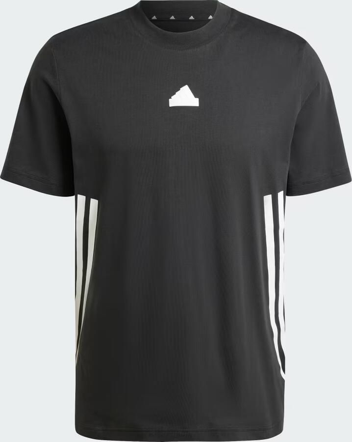 Adidas Future Icons 3-Stripes Tee Zwart Wit Black Heren