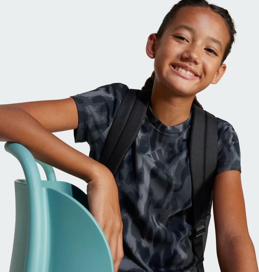 Adidas Future Icons Allover Print T-shirt Kids Grijs Kind Grijs