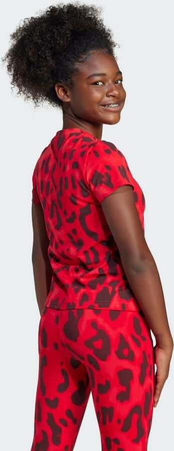 Adidas Future Icons Allover Print T-shirt Kids Rood Kind Rood - Foto 5