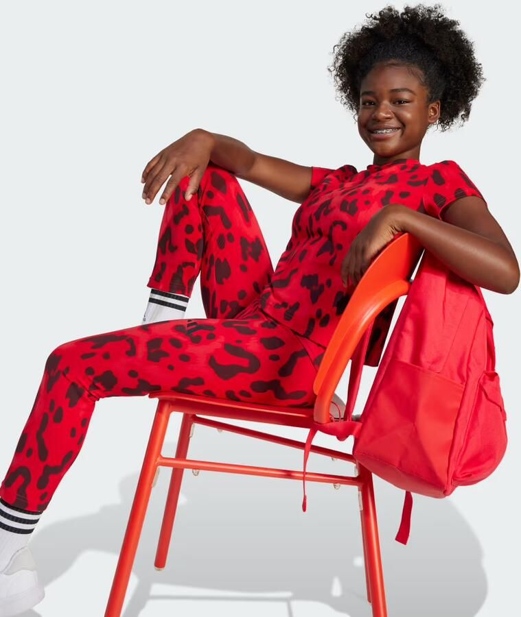 Adidas Future Icons Allover Print T-shirt Kids Rood Kind Rood - Foto 4