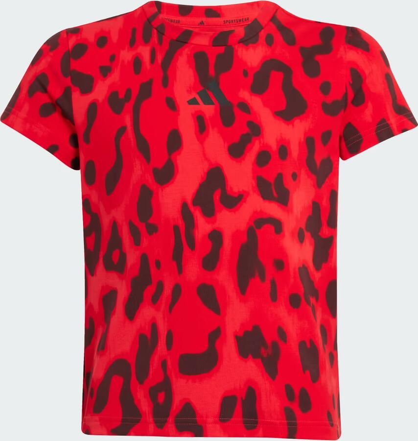 Adidas Future Icons Allover Print T-shirt Kids Rood Kind Rood - Foto 2