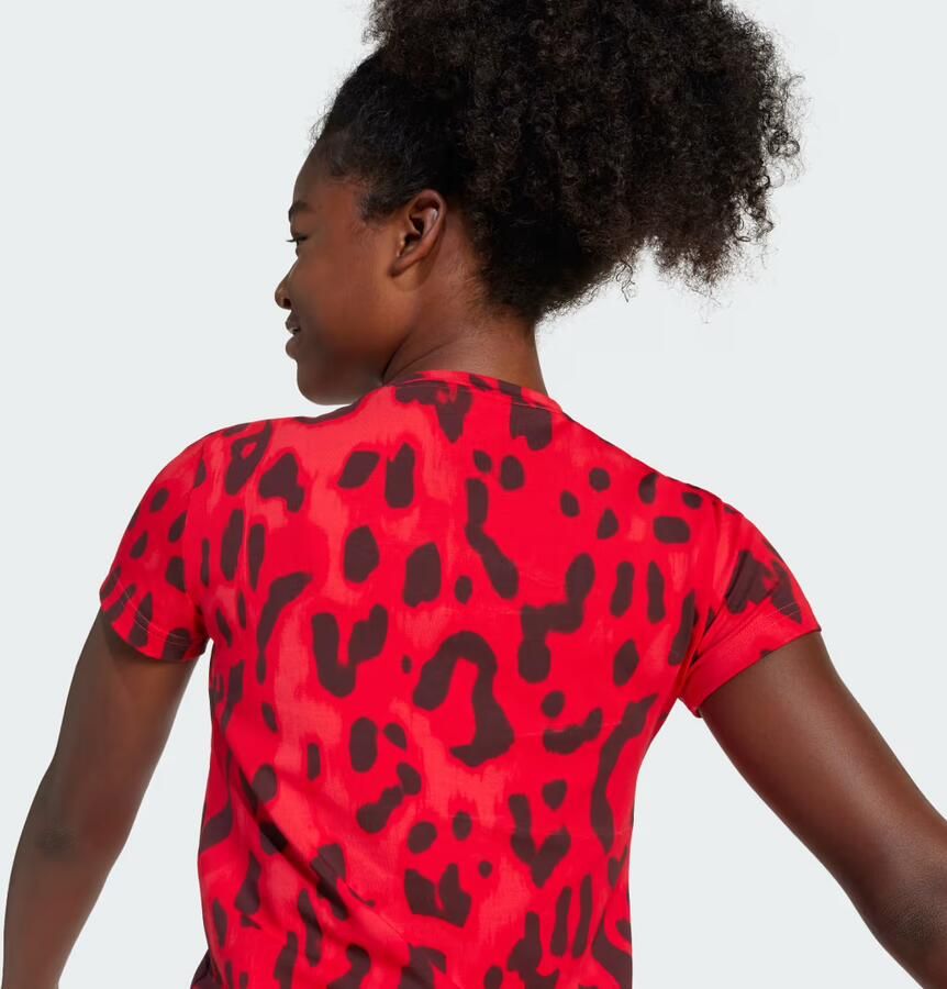 Adidas Future Icons Allover Print T-shirt Kids Rood Kind Rood