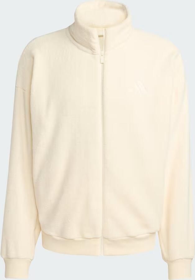 Adidas Sportswear Fleecejack met opstaande kraag en labelstitching - Foto 4