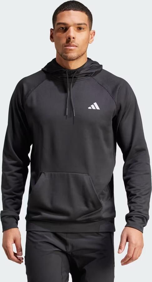 Adidas Game and Go Training Small Logo 3-Stripes Hoodie